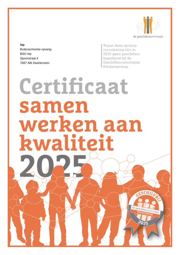 Certificaat Geschilvrij 2025